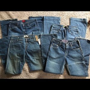 Lot of 4 jeans - Silver, Old Navy, Mossimo
